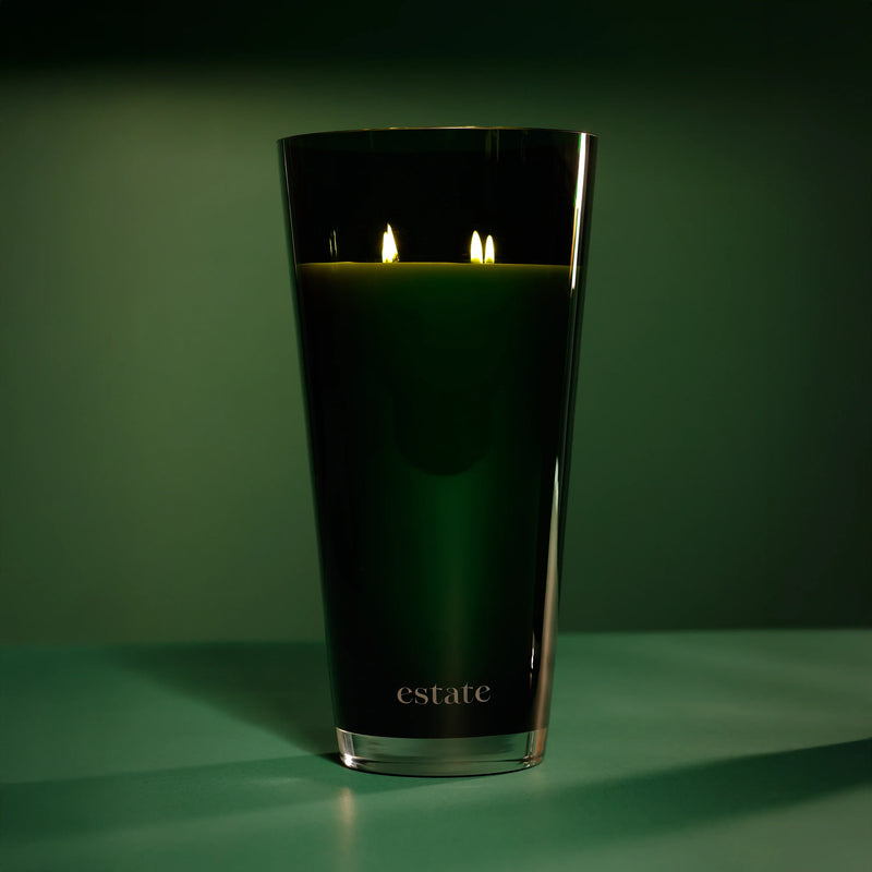 Estate Large Candle - 115 oz Green/Cypress (Set 0f 2)