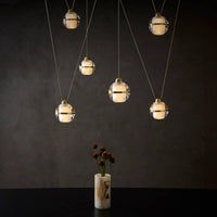 Noble 82" Crystal & Antique Brass Multi-Drop Chandelier