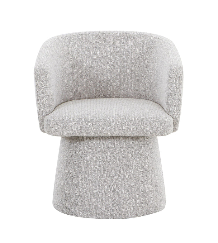 Martie Modern Light Grey Fabric Dining Chair