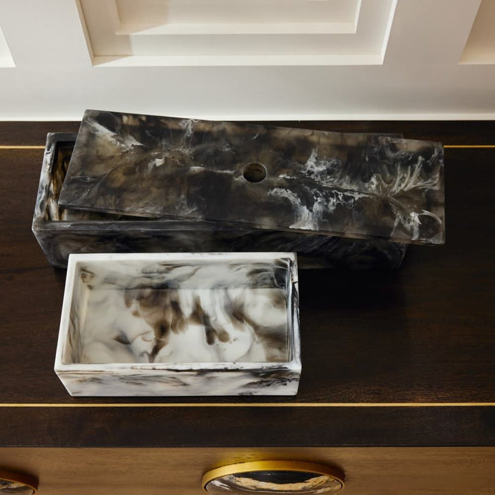 Kayce Black & White Boxes (Set of 2)