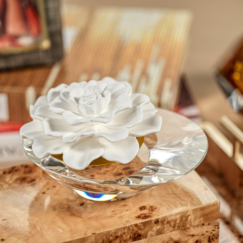 Dream Moroccan Peony Fragrance Porcelain & Crystal Diffuser (Sets of 2 & 4) - 2 Sizes Available