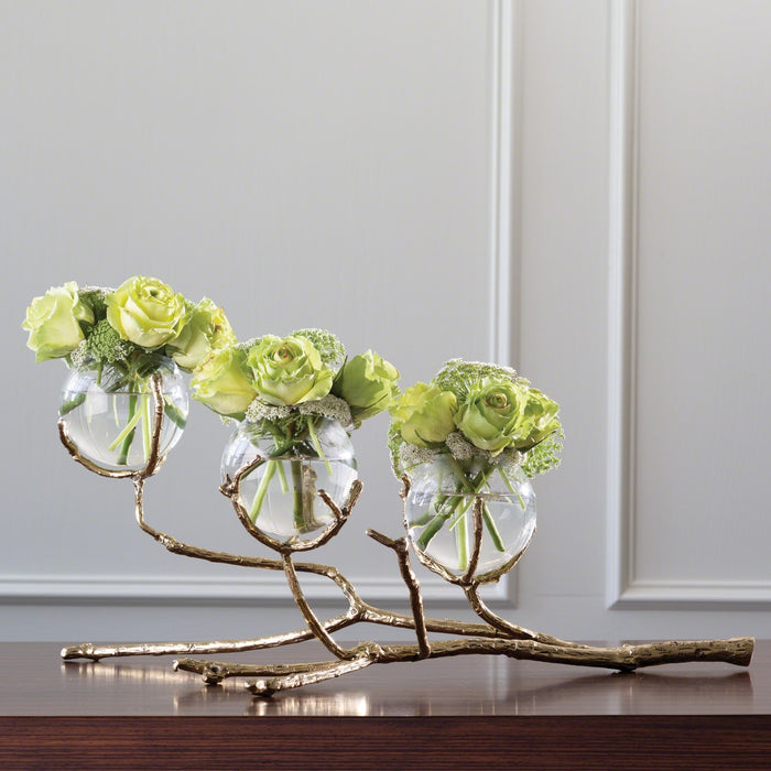 Twig Brass 3 Vase Holder
