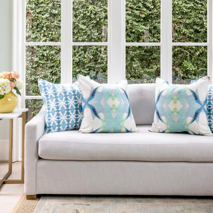 Sereia Blue Multicolour Decorative Pillow (4 Sizes Available)