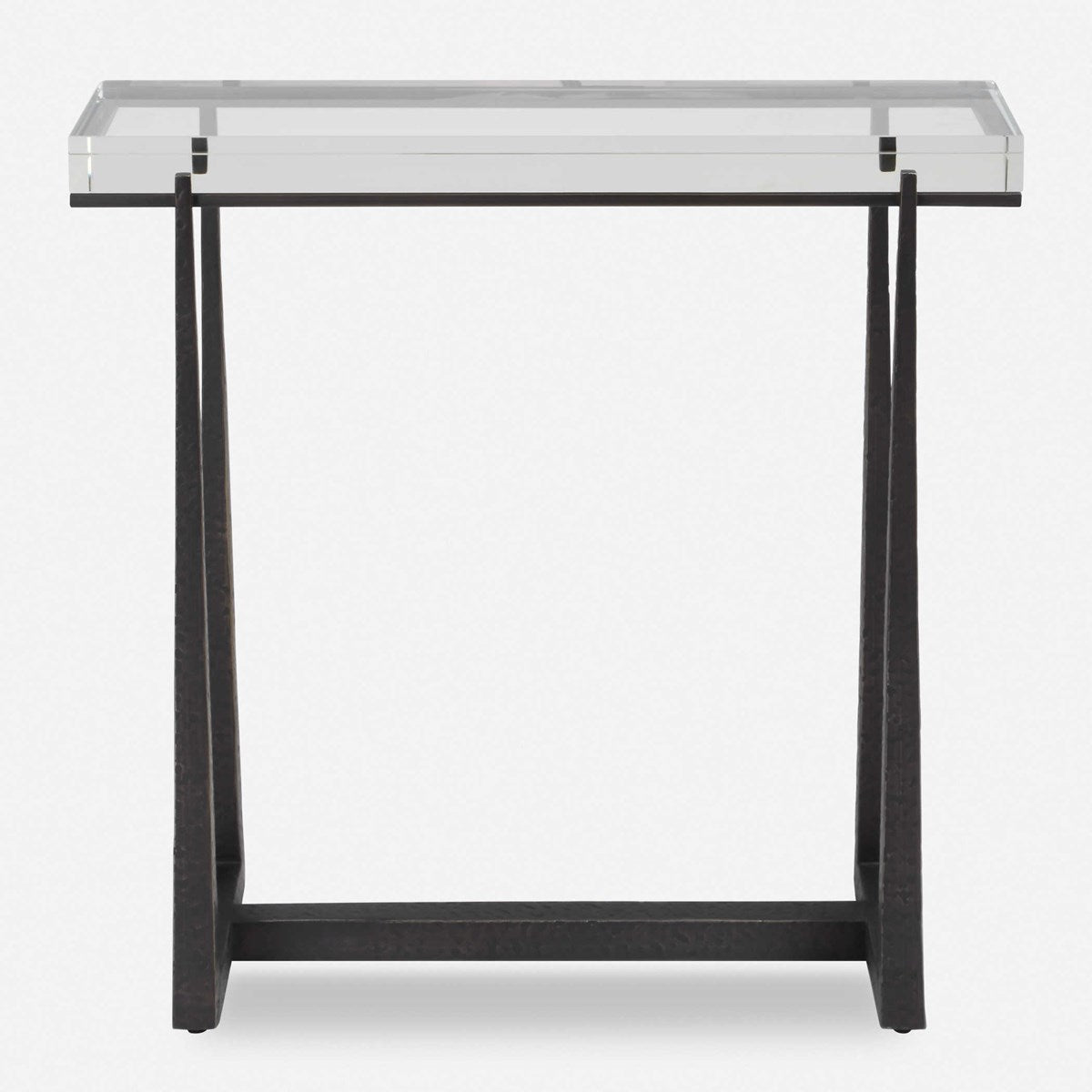 Dasie Crystal Dark Bronze Accent Table