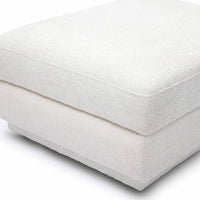 Arabella Cream Performance Chenille Modular Ottoman