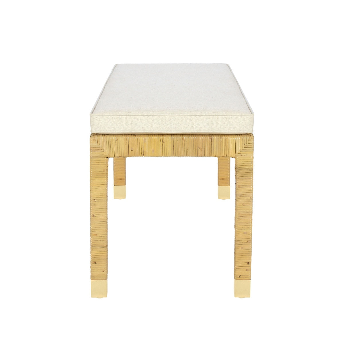 Eden Cream Linen Bench