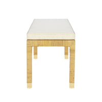 Eden Cream Linen Bench