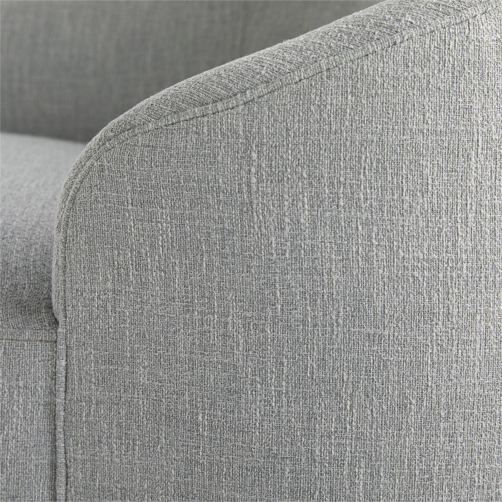 Emilee 71" Iceberg Linen Grey Ash Chaise