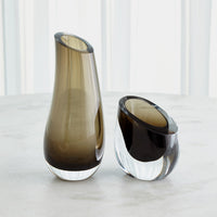 Slant Smoke Vase (2 Sizes Available)