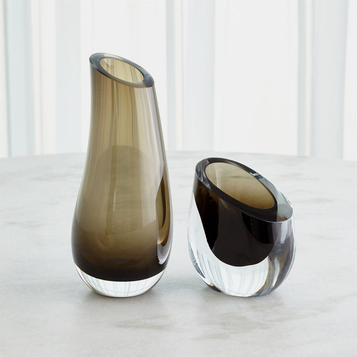 Slant Smoke Vase (2 Sizes Available)