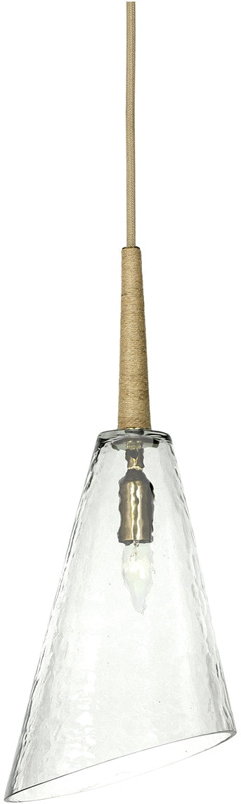 Veraldi Linear Glass & Gold Pendant