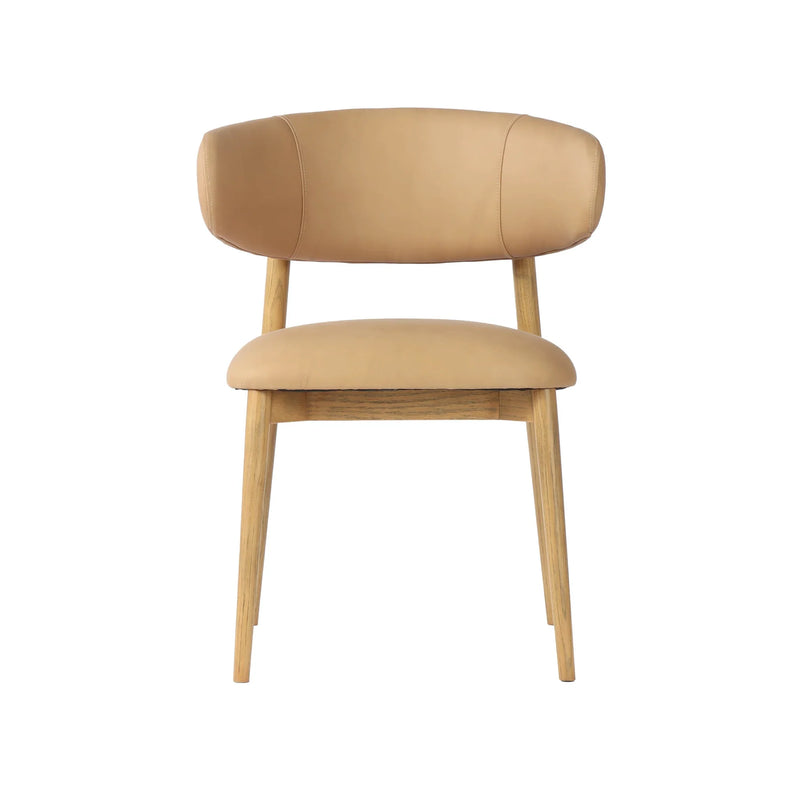 Rowan Tan Leather Dining Chair