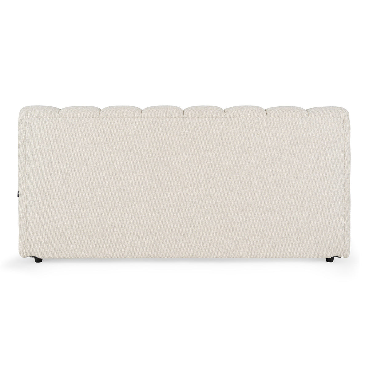 Sabine Modern Off-White Linen Bed