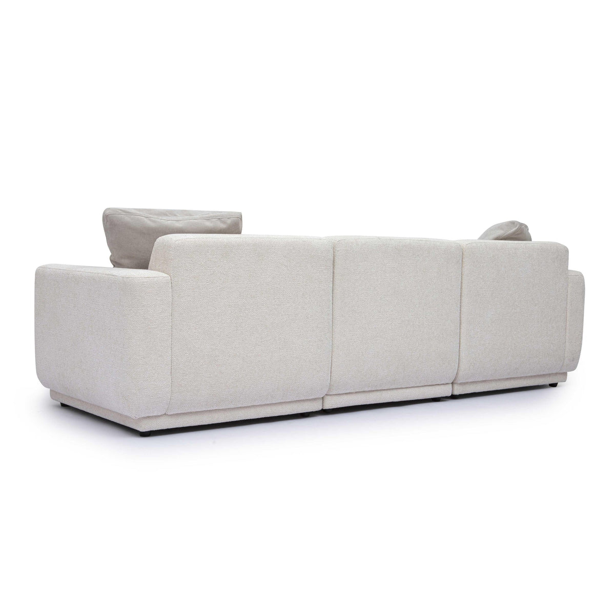 Arabella 95.7" Cream Performance Chenille Modular Sofa