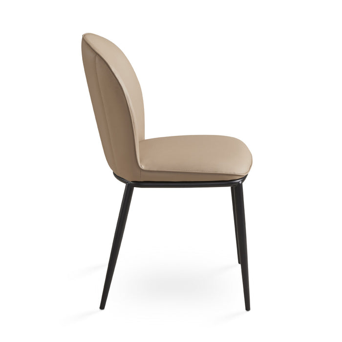 Ellison Taupe Faux Leather Dining Chair