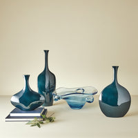 Silhouette Blue Ceramic Vase (3 Sizes Available)