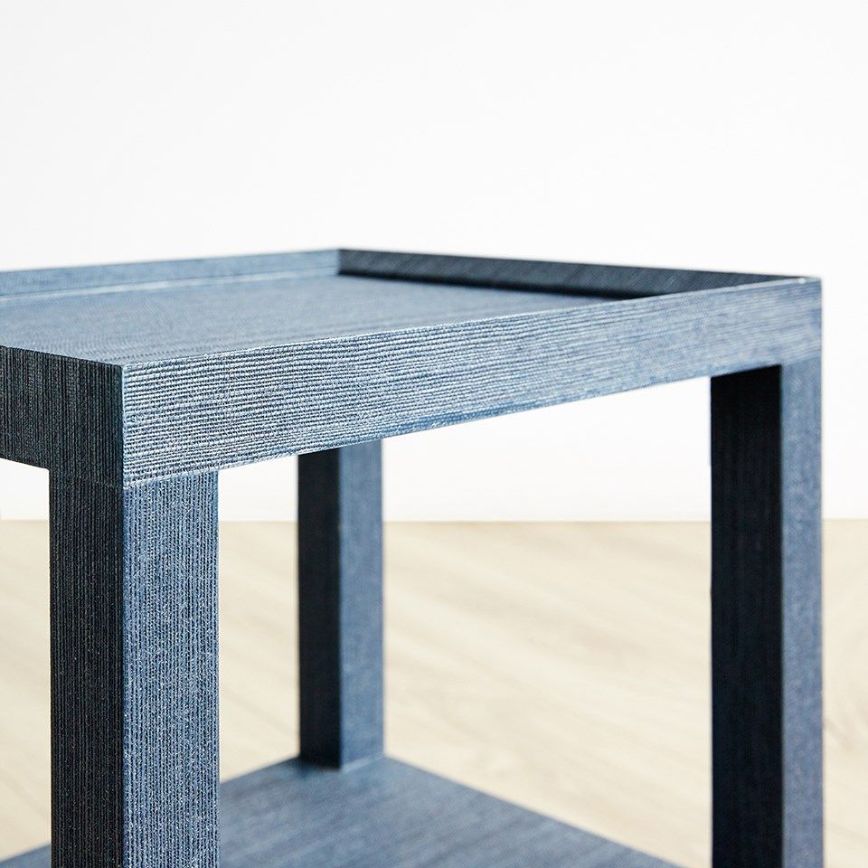 Beaux Navy Blue Accent Table