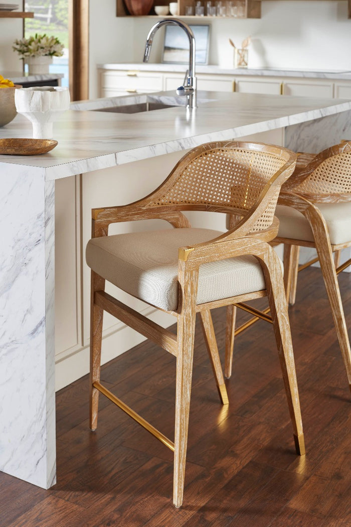 Eden Natural & Linen Counter Stool
