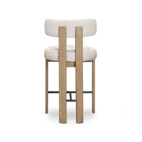Ophelia Cream Performance Fabric Counter Stool