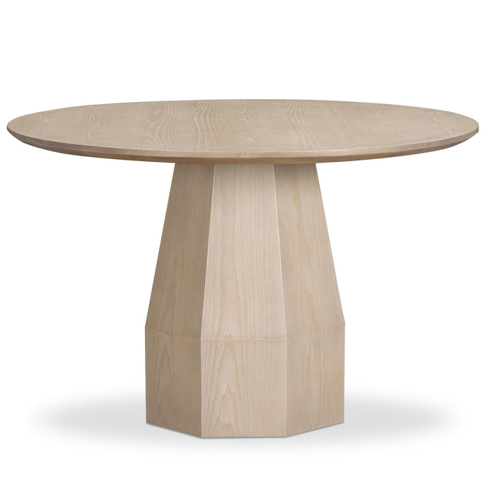 Brooke Driftwood 48'' Ash Wood Round Dining Table