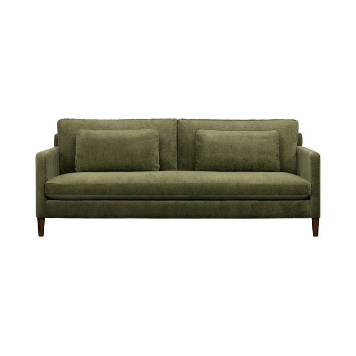 Aeliana Olive Green Velvet Sofa