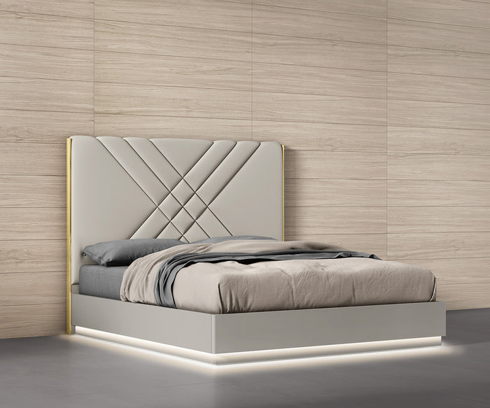 Erikka Grey Bed With Wings