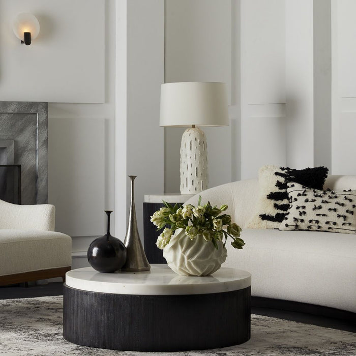 Emilee 109" Luxury White Cloud Boucle Curved Sofa