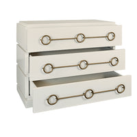 Blair 42" Matte Antique White Lacquer Chest/Cabinet