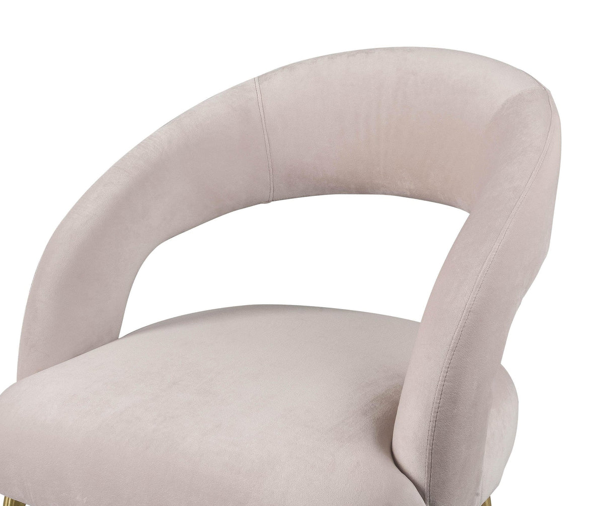 Modena Blush Performance Velvet Dining Chair