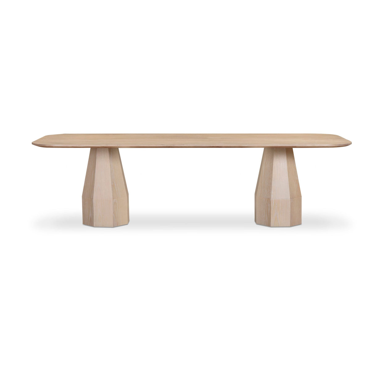 Brooke Driftwood 106" Ash Wood Rectangular Dining Table