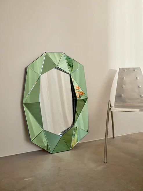 Francine European Artist Collection Large Emerald Mirror