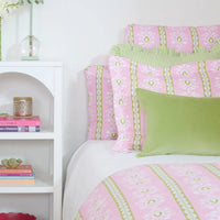 Savannah Stripe Pink Twin XL Headboard Pillow
