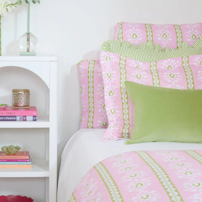 Savannah Stripe Pink Twin XL Headboard Pillow
