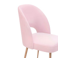 Giada Blush Velvet Chair - Luxury Living Collection