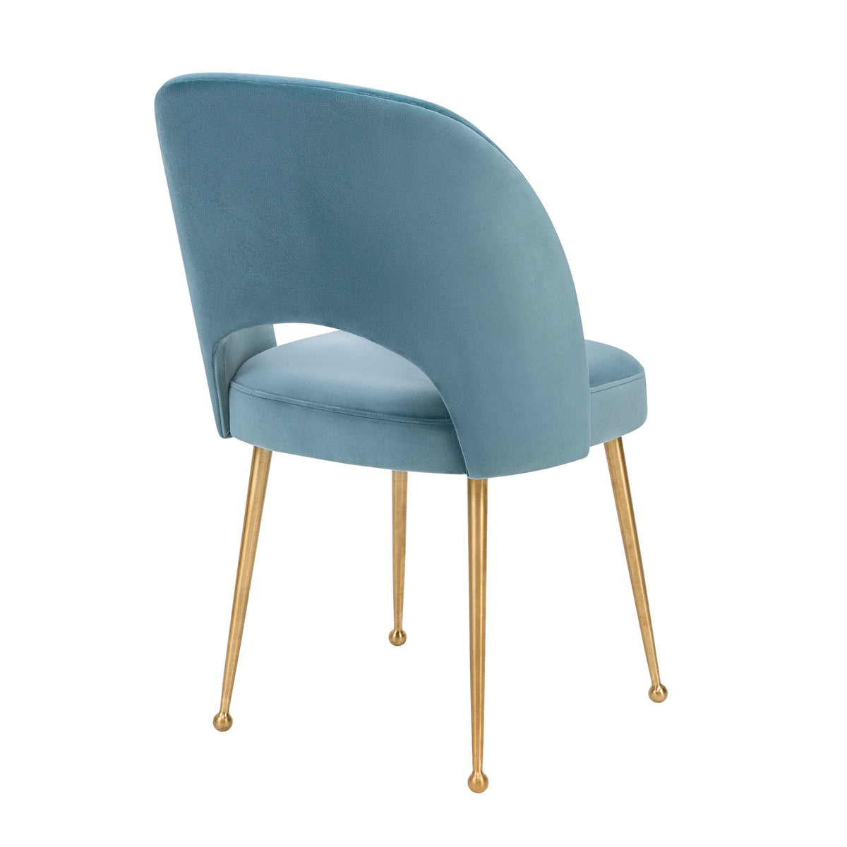 Giada Sea Blue Performance Grade Velvet Chair