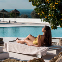 Egoist White 100% Egyptian Cotton Luxury Beach Towel
