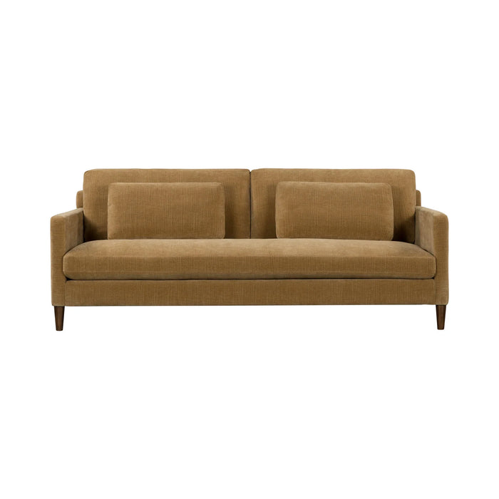 Aeliana 84" Mustard Velvet Sofa