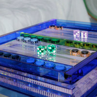 Amira European Artist Collection Crystal Backgammon