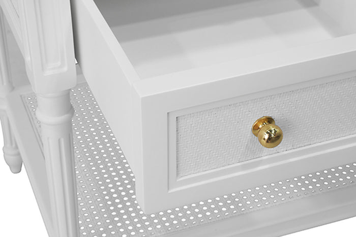 Esmeh 36.5" Grasscloth & Gold Bath Vanity