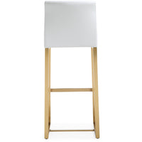 Moriah White Gold Steel Barstools (Set of 2) - Luxury Living Collection