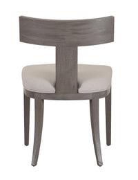 Rowan Mid-Century Modern Beige Linen & Grey Wash Dining Chair (Set of 2)