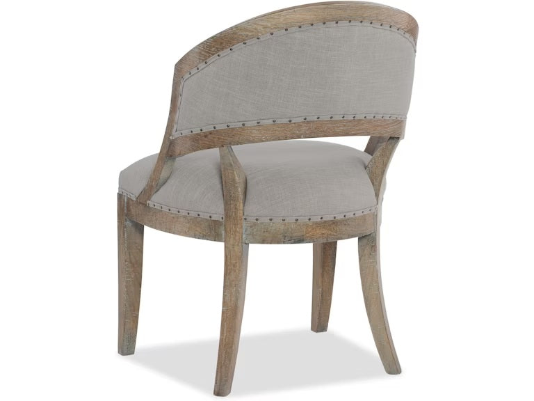 Banks Linen Barrel Back Dining Chair (Set of 2)