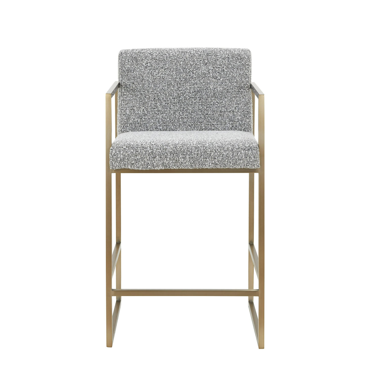 Blair Modern Grey & Gold Counter Stool