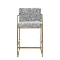 Blair Modern Grey & Gold Counter Stool