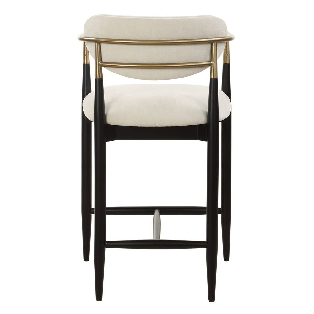 Harper Off White Velvet Counter Stool