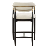 Harper Off White Velvet Counter Stool