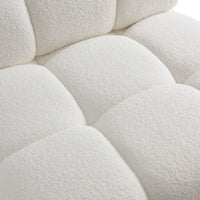 Vogue Cream Performance Vegan Shearling Modular Armless Chair