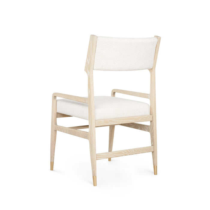 Valerie Soft White & Sand Arm Chair (Set of 2)