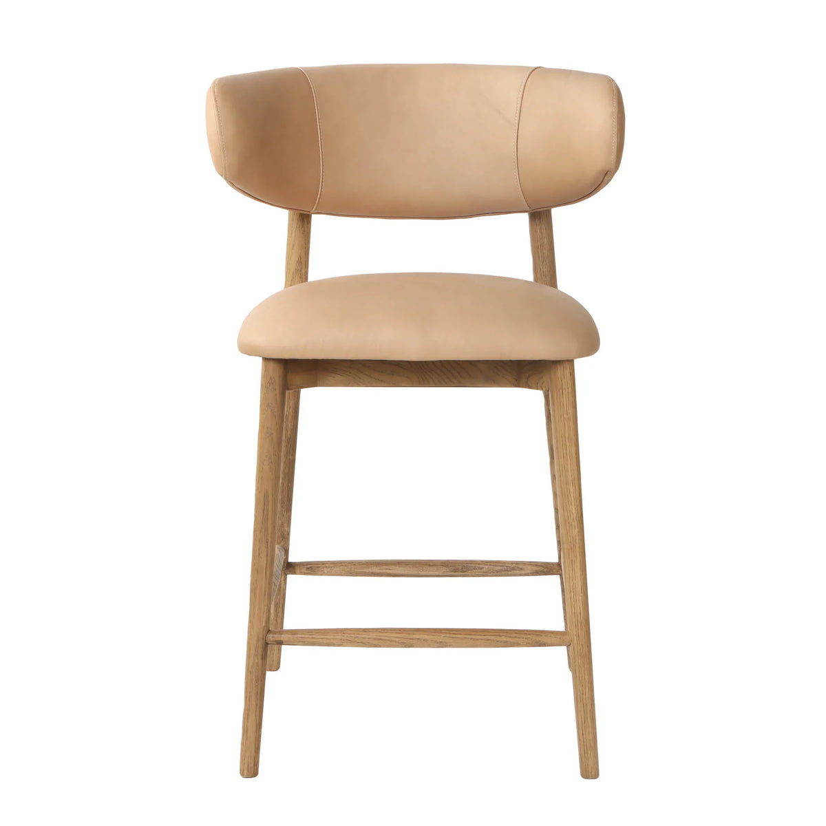 Rowan Tan Leather Counter Stool