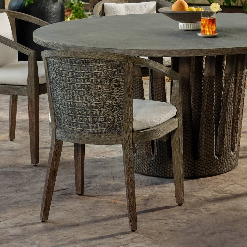 Sobek Textured Back Outdoor Dining Chair